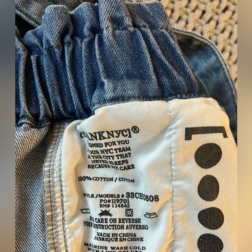 NWT Blank NYC Moon River Paper Bag Denim Mini Skirt - Picture 10 of 13